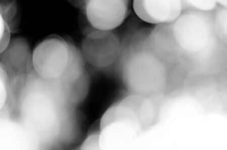 Abstract blur bokeh on black backgroundの写真素材
