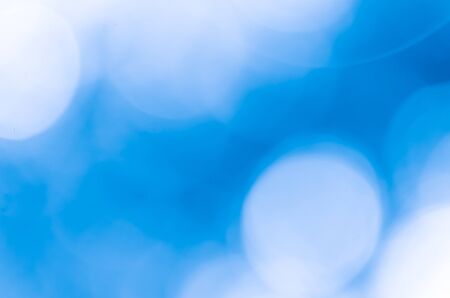 Bokeh lights On Blue Backgroundの写真素材