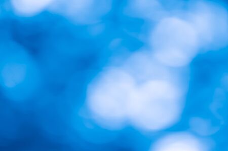 Abstract bokeh blue color backgroundの写真素材