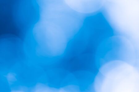 Bokeh lights On Blue Backgroundの写真素材