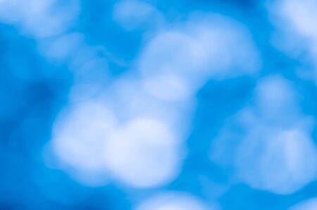 Abstract bokeh blue color backgroundの写真素材