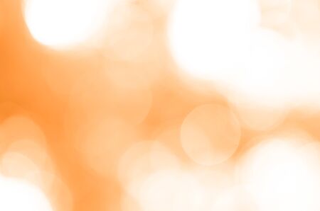 Abstract orange light bokeh backgroundの写真素材