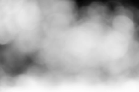 Abstract blur bokeh on black backgroundの写真素材