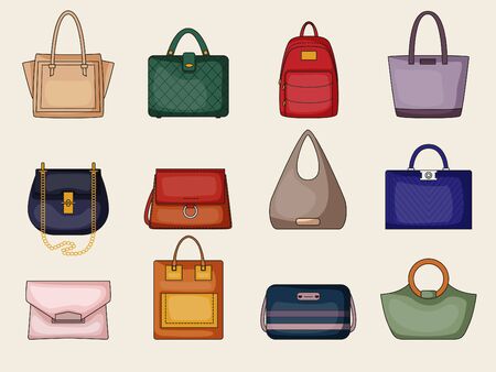 Woman purses Ilustrationsのイラスト素材