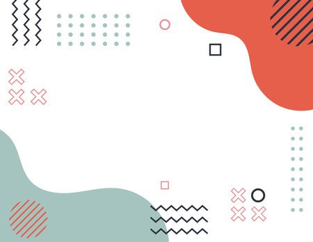 modern abstract background with lines, waves and shapesのイラスト素材