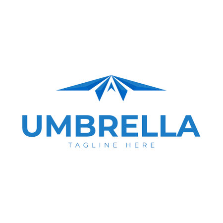 Umbrella Logo Design template. Minimalist Umbrella Logo Designs for Any Businessのイラスト素材