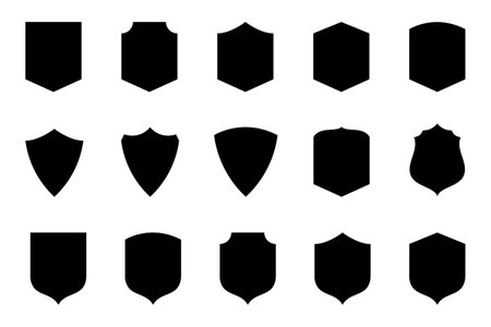 Set of Security Shields. Secure and Protection illustration for your web site design, game, logo, app, and UI.のイラスト素材