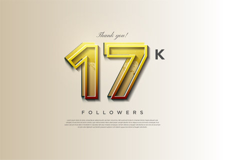 banner 17k followers.のイラスト素材