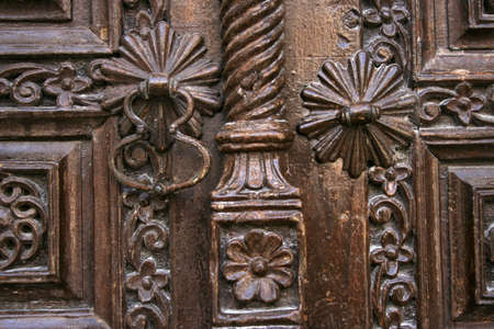 wood doorの写真素材