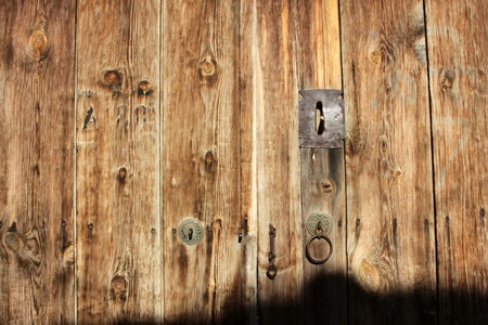 Wood doorの写真素材