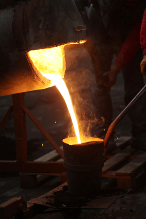 Liquid Molten Steel Industryの写真素材