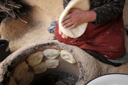 Bread making, Turkeyの写真素材