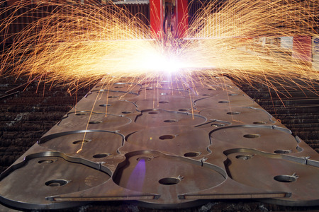 Industrial laser with sparks