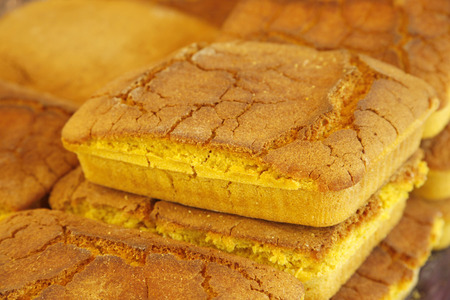 Freshly baked corn bread