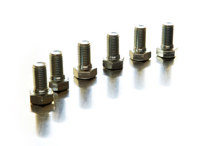 newly manufactured screwsの写真素材