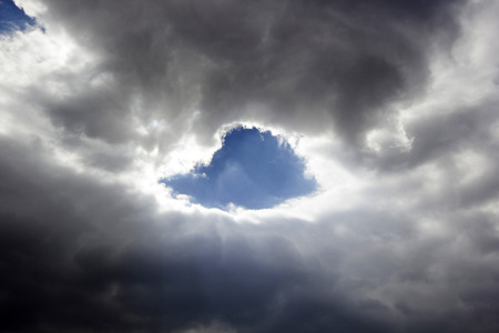 storm clouds in the skyの写真素材