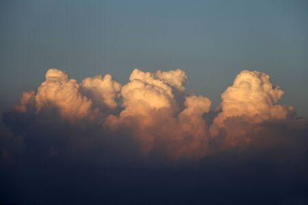 beautiful sky with clouds at sunset