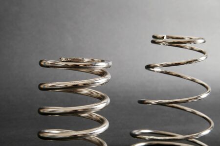new metal springs texture backgroundの写真素材