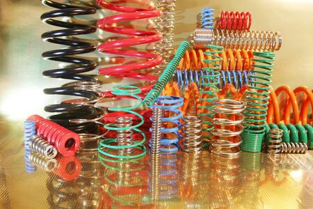 new metal springs texture background