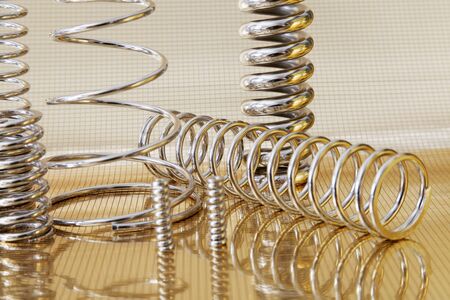 new metal springs texture background