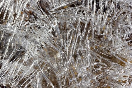 Ice. The frozen water. Winter background.