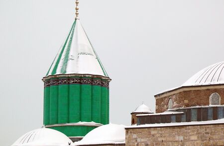 Mevlana museum tomb in winter dayの写真素材