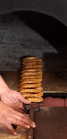 crispy, sesame Turkish bagel (Simit)