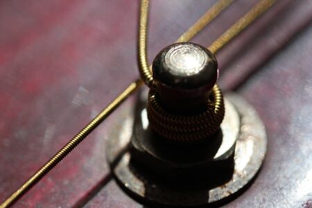 The upper part of the guitar neck.