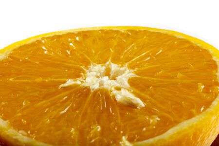 Healthy food, background. Orange slice.