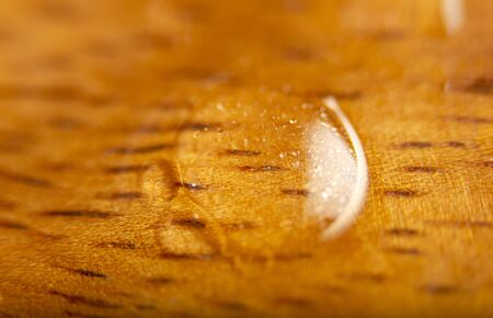 Wet wooden surface.Textured, Backgrounds.の写真素材