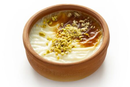 Traditional Turkish Dessert Sutlac. Rice Pudding.の写真素材
