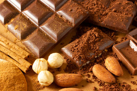 Chocolate milk. Studio shoot. Background, texture ..