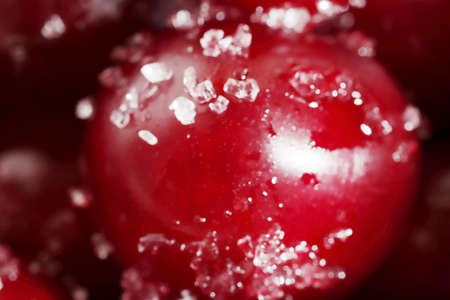Preparing organic cherry jam. Sweet homemade black cherry jam.の写真素材
