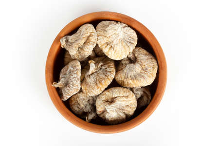dried figs in a bowlの写真素材