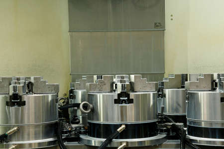 Metalworking CNC milling machine. Engineering Workshop.