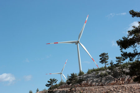 Windmills for electric power production, Turkey