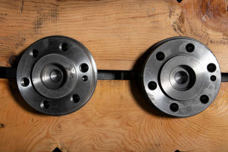 New engine crankshaft. Spare part.