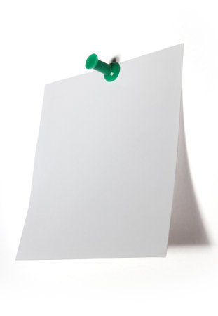 Blank note on white.  Notepad.