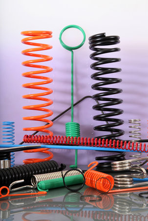 Metal springs in different sizes