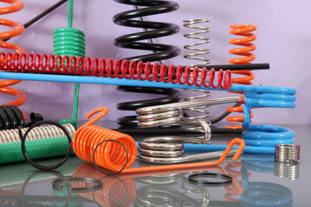 Metal springs in different sizes