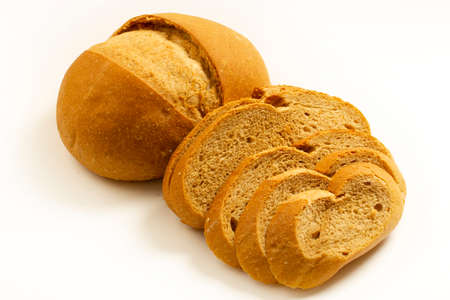 Sliced breads. Healthy food. Background texture.
