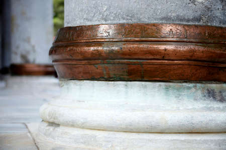 marble column close-up old buildings