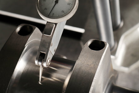 Precise measurement on the crankshaft