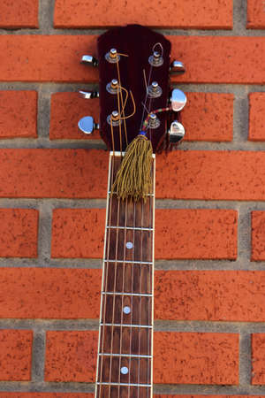 acoustic guitar close-up string instruments