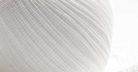 Background of natural cotton threadの写真素材