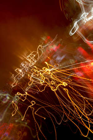 moving and blurred city lights background