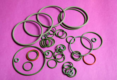 Rubber o-ring. Rubber sealing rings for joint seals.