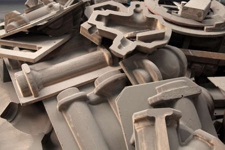 metal castings inside the factory