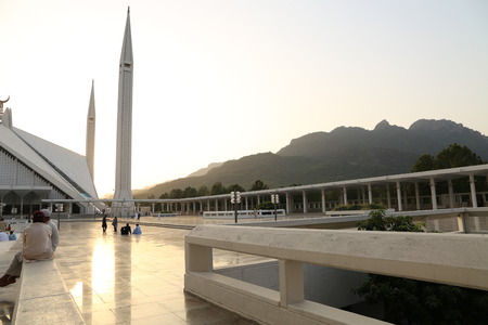 View of Islamabad landmarks and margalla hills.のeditorial素材