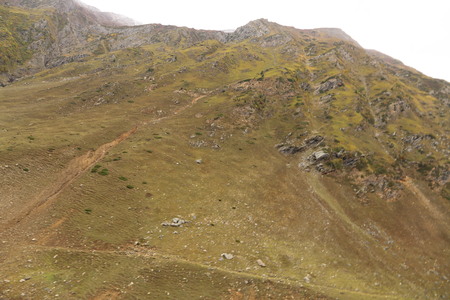 The closeup view of rock mountain in kashmirの写真素材